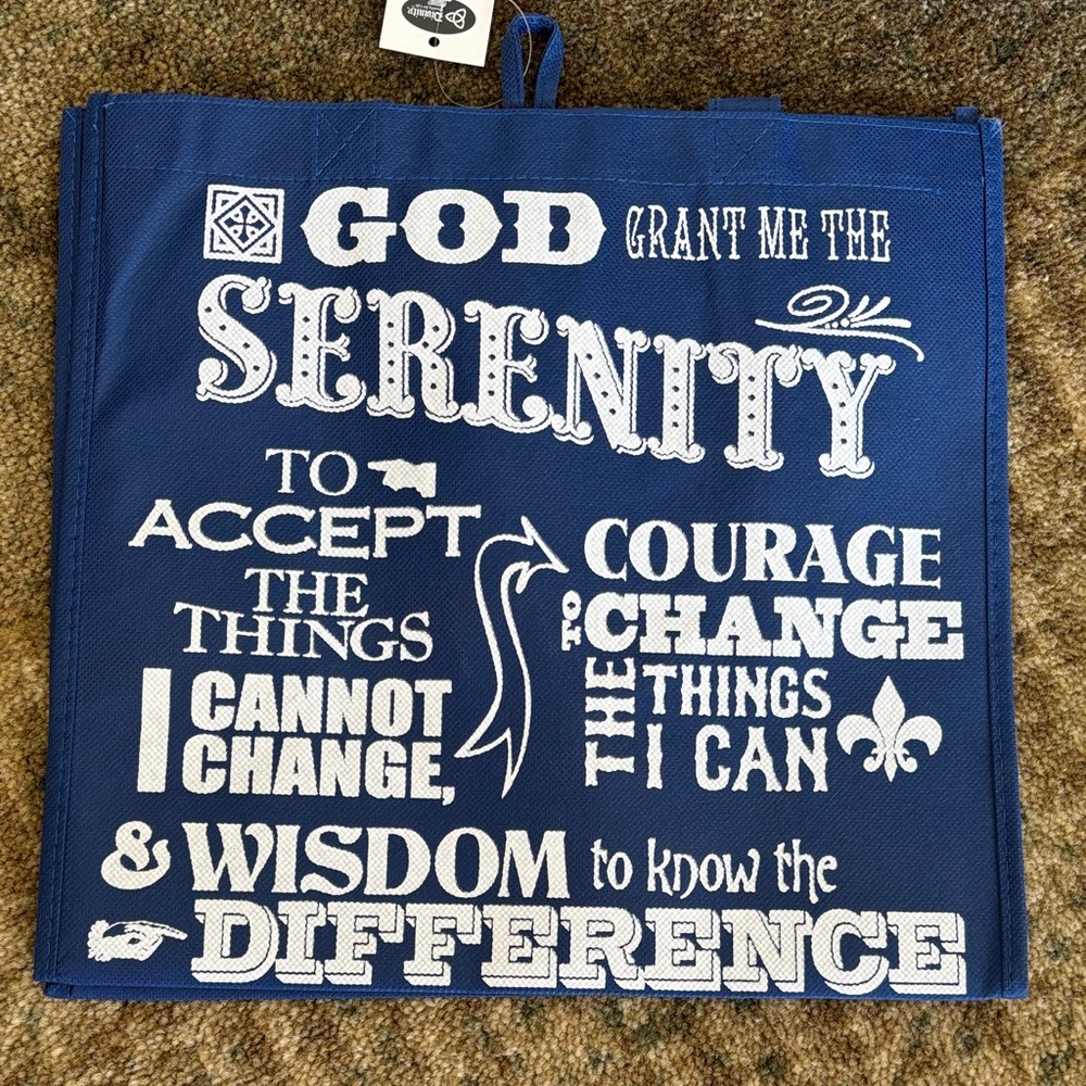 NWT 3 Inspirational Quote Tote Bags - Green, Pink, Blue - Picture 3 of 9